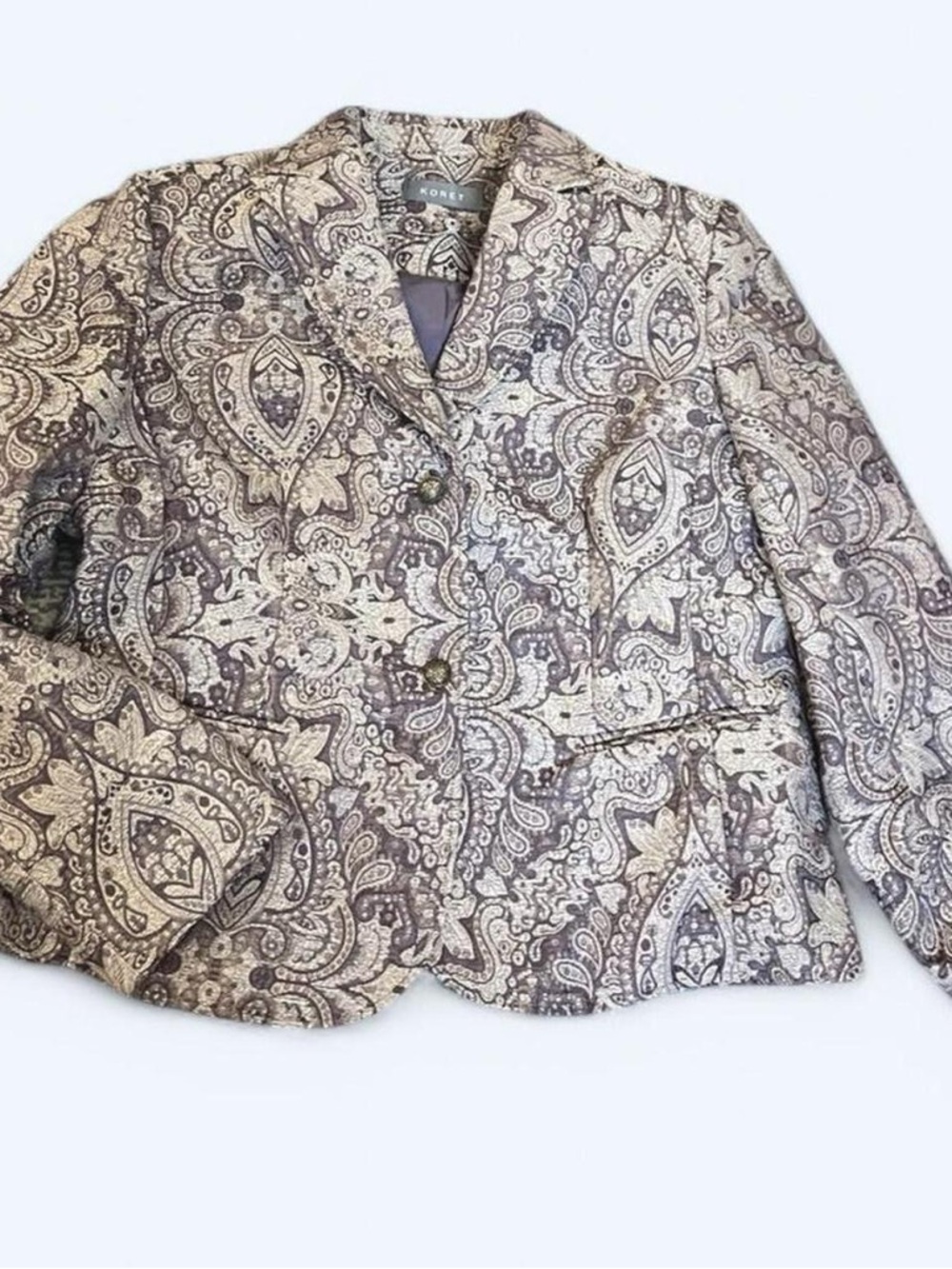 Vintage Purple Damask Blazer